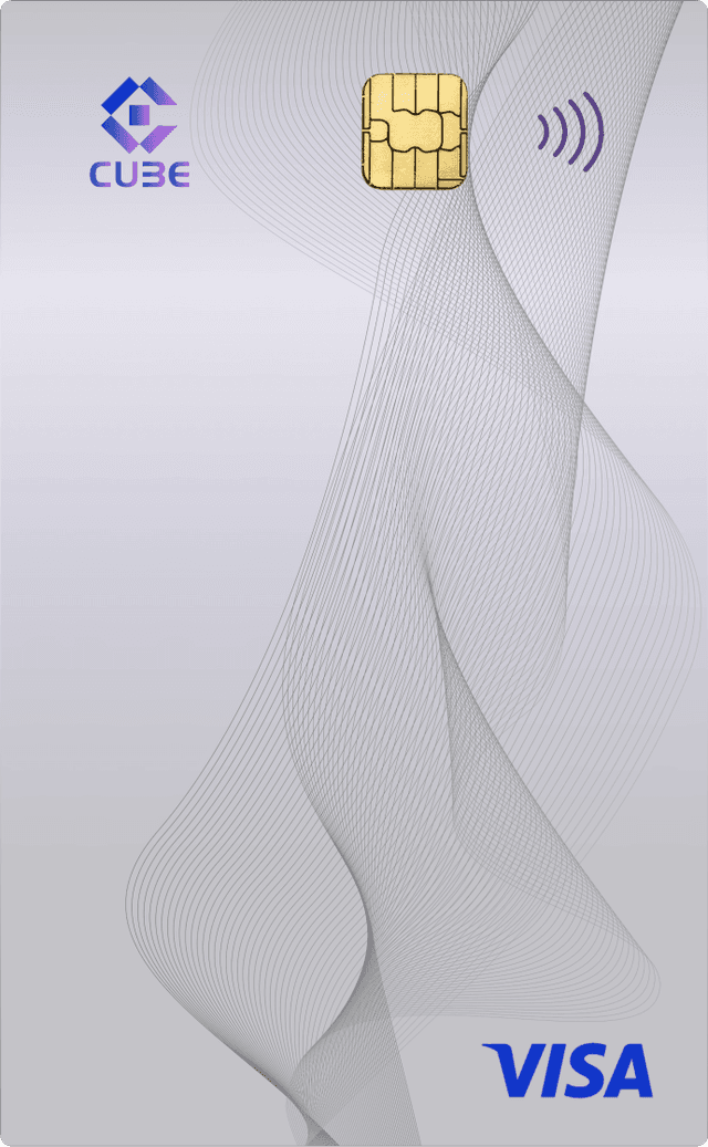 CUBE card in silver